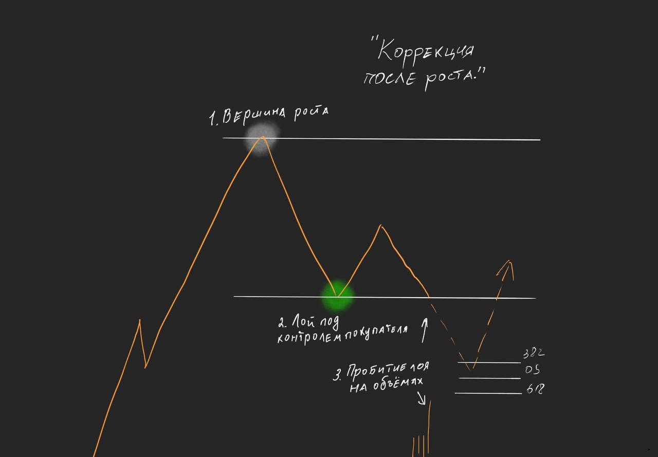 Конструкция «Лонг. Коррекция после роста»